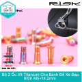 Bộ 2 Ốc Vít Titanium Cho Củ Cùi Đề Xe Đạp RISK M5x14.2mm – Siêu Nhẹ, Nhiều Màu Lựa Chọn. 