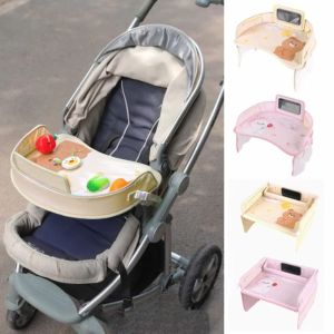 FLOW TOP Cartoon Baby Car Seat Tray Rabbit Bear Car Tray Table Adjustable Ox Cloth Kids Toy Holder Desk Toddler