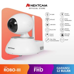 Kamera CCTV WIFI IPCam Indoor Nextcam Tipe ROBO-III