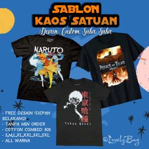 Sablon Kaos Desain Sendiri: Kaos Custom Aesthetic Pria