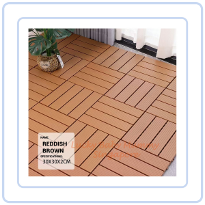 【COZYCASA】Plastic Wood Deck Tiles/Waterproof DIY Flooring for Indoor & Outdoor Use