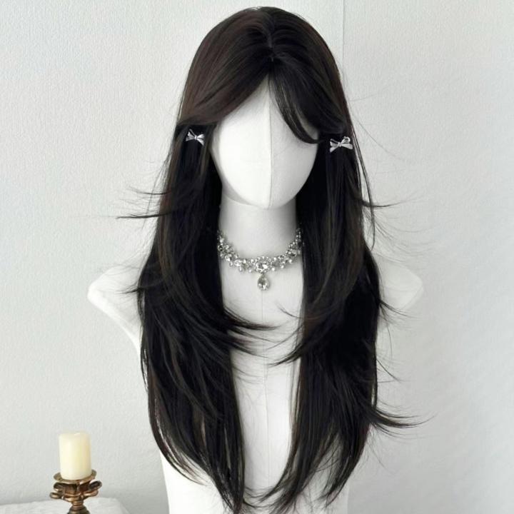 AEGYOSHOPPE D116 full wig korean layer blow with curtain bangs