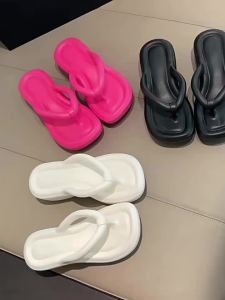 Summer Thick-Soled WomenS Flip-Flops For Outdoor Wear New High-End Height-Increasing Non-Slip Eva Flip-Flops For Women