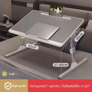 【ready stock】Upgrade Foldable Table Anti-slip Bed Mini Table Laptop Table Notebook Table with Drawer For Meja Lipat