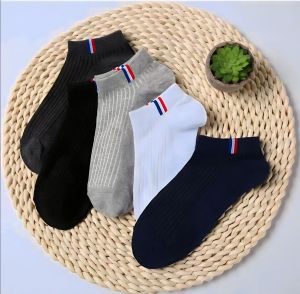 6 Pasang Kaos Kaki Pendek Semata Kaki Garis Francce Kaos Kaki Pria Wanita Dewasa Kaos Kaki Terbaru
