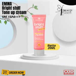 Tone Up Cream Emina Bright Stuff 20ml Perawatan Wajah Cream Instant Brightening Anti Kucel Cerah Dalam 14 Hari