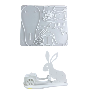 Practical Sturdy Silicone Mould Accessory for Rabbit Holders Portable for Handmade Gifts and Home Accent