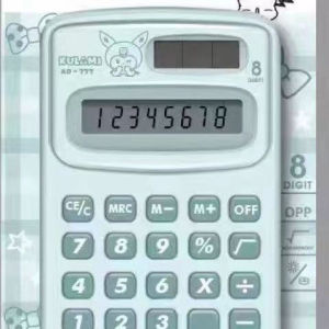 Cute Mini AD-777 Sanrio Kuromi Kulami Portable Calculator Solar Powered Kalkulator