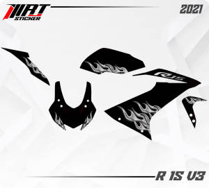 Striping R15 - Stiker Transparan R15 v3 Api Vol 3 (Sudah Terpotong)