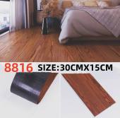 3D Vinyl Wood Grain Floor Stickers in Modern Style - PVC Vinyl Tiles that are Waterproof and Self-Adhesive