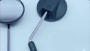 SH-1920 10mm phổ Scooter Gương Chiếu Hậu Lồi Góc rộng hợp kim Đuôi tay cầm