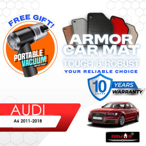 Armor Carpet Kereta Alas Kaki Car Mat Karpet Tebal Foot Mat Floor Mat Audi A6 2011-2018