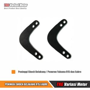 Peninggi Shock Belakang dan Penurun Yamaha R15 Xabre TRG Varian Warna Hitam Satu Set