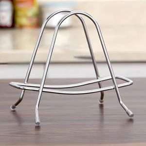 Stainless Steel Cutting Board Rack Pot Cover Holder Chopping Board Storage Rack Kitchen Organizer Rak Papan Pemotong