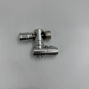 360 Degree CNC ALUMINUM Zinc Glass Rotating Legs 10mm Stainless Steel Screw Zinc Glass Leg