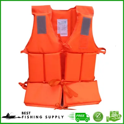 Adult Life Jacket Adjustable Life Jacket Vest Lightweight Nylon Foam Outdoor Swimming Surfing Sports