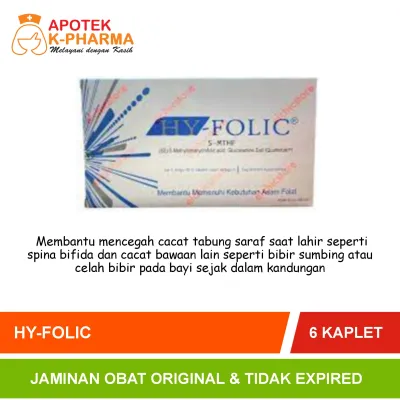 HY-Folic Strip Isi 6 Tablet Obat Original Simex
