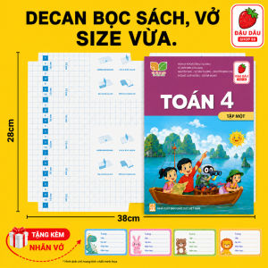 (20-30) tờ bọc decan vở  sách [Tặng kèm nhãn vở ]  Kích thước hai loại (280mm-380mm) và (300mmx430mm)