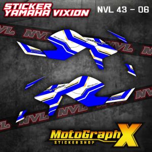 Variasi Sticker Motor Yamaha New Vixion Lightning Semifull NVL 43