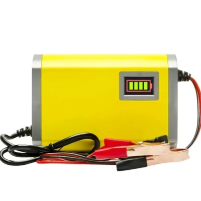 Charger Aki Portable 12V8-12AH Charger Aki Alat Cas Aki Motor & Mobil Alat Pengisian Daya Aki Motor Intelegent Charger