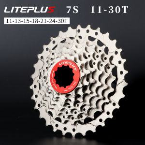Liteplus For Brampton 7 Speed Cassettes 28T 30T Chromium Molybdenum Steel Ultralight 7S Sprockets Folding Bike Cassette Upgrade Accessories（Liteplus-7S-11）