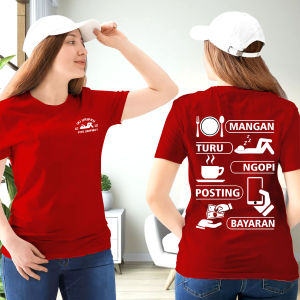Kaos MANGAN TURU BAYARAN kaos distro terbaru bahan pe soft combet 24s adem dan nyaman di pakai kaos kata-kata terbaru