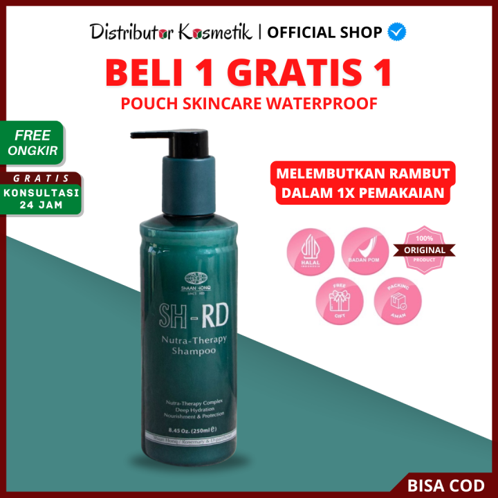 [ FREE GIFT ] SHRD Nutra Therapy Keratin SULFATE FREE Shampoo - Wangi, Anti Rontok & Ketombe - Sampo Keratin Original BPOM 250ml