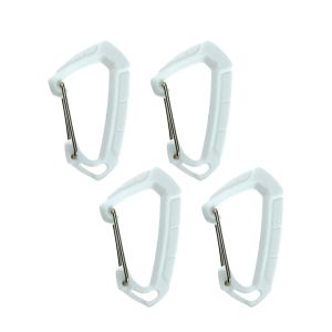 ADREE 4pcs Nhựa Bộ móc khóa Carabiner Dụng cụ đa năng Hình chữ D Móc treo nhỏ dành cho khách du lịch Chất lượng cao 9 màu sắc Khóa ba lô Karabiners