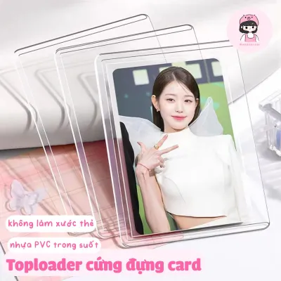 Toploader đựng card size A7 combo 5 10 gói hàng bảo vệ card Midi Corner