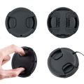 JJC Snap-on Lens Cap Camera Front Lens Cover for Any Lens with Different Diameter Filter Thread Replaces Original Cap with Free Lens Cap Keeper. 