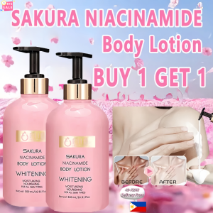 DazHom 【Local Stock】【BUY 1 TAKE 1】DVDC Sakura Body Lotion Niacinamide 500ml Moisturizing Skin Care And Body Care Cherry Skin Repair For Radiant Comfort