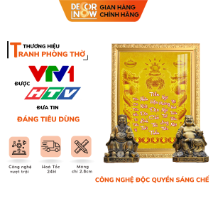 Bài Vị Đèn Thờ Thần Tài Thổ Địa Tiếng Việt DECORNOW DCN-TC356