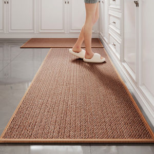 Kitchen Rug Non-Slip/Skid Kitchen Mat Machine Washable Kitchen Runner Rug Super Absorbent Soft Kitchen Floor Mat Area Rugs for Sink Kitchen & Laundry Rolled Packaging