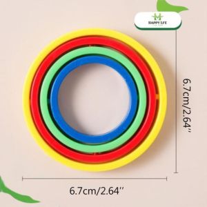 Đồ Chơi Con Quay Vô Cực Xoay Tay 4 Tầng – Set 2 – Tháo Lắp Thông Minh Hỗ Trợ Tư Duy