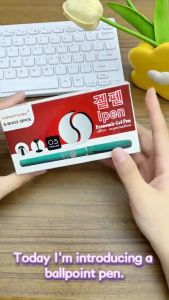 Sadoline~Buy 1 Take 4 5box 12Pcs/Box 0.5mm Black Gel Pen Apple pen School Office Supplies
