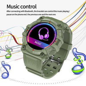 FD68s Smartwatch 1.44” Round Screen Waterproof Bluetooth Call Heart Rate & Sleep Monitoring
