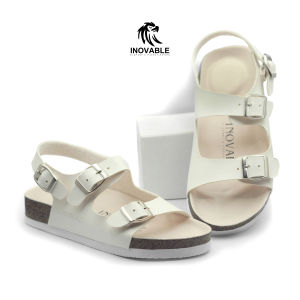 Inovable Sandal Casual Wanita | Elegan Nyaman & Anti Slip - Cherry White