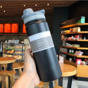 750ML Stainless Steel Outdoor Thermos Bottle Cup Large-Capacity Portable Sports Travel Car Water Cup Kettle Kids Water Bottle2026