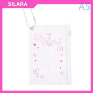 SILARA 1Pc Cute Transparent Candy Bag Props Badge Storage Display Bag Pendant Protective Card Sleeves Holder Bag