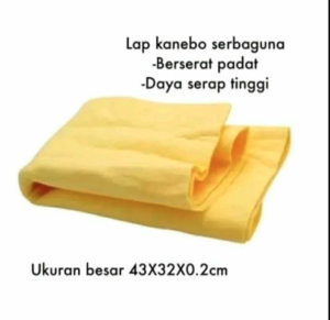 Kain Lap Kanebo Tebal Motor Dapur Jumbo 43x32cm Besar Daya Serap Tinggi Chamois 43x32