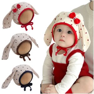 STMEN น่ารัก หมวกป้องกันหูเด็ก หวาน หูยาว หมวกทารกในครรภ์ ไอเอ็นเอส ระบายอากาศได้ดี หมวกบอนเน็ตสำหรับทารก พร็อพถ่ายภาพ