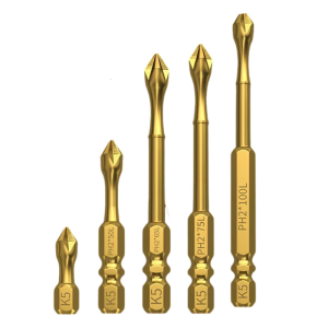 5ชิ้นชุดบิตไดร์เวอร์อิมแพ็ค K5 1/4นิ้วก้านหกเหลี่ยมหัวข้ามข้อต่อไขควงเหล็กแม่เหล็กยึดบิตข้าม