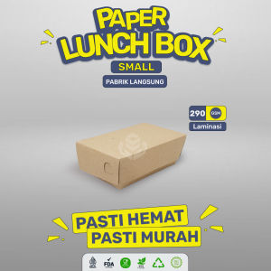 Paper Lunch Box Small Lunch Box Small Lunchbox (Isi 50 Pcs / LB5K2)