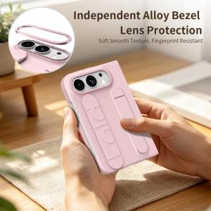 Luxury Wristband Bracket Case for iPhone Duo 18 Fold Wrist Strap Stand Holder Screen Film Protector Cover for iPhone Duo
