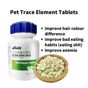 Borammy Pet Dog Supplement Cat Vitamin Multivitamin Probiotics Beauty Hair Bulu Bone Calcium 180pcs Tablets for Dogs & Cats for Shih Tzu