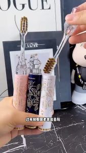 Sadoline~Elegant Lipstick Shaped Soft Bristle Toothbrush – Foldable Portable Design Premium Gift Box