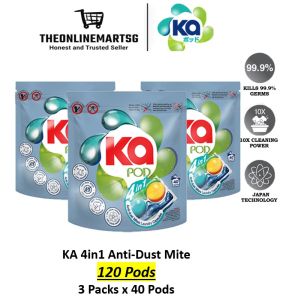 KA 4in1 Laundry Capsules 3 Packs (120pods)– Anti-Dust Mite