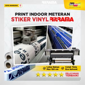 Print Stiker Ritrama Meteran High Resolusi | Cepat & Murah Anti Air | Stiker Neonbox Booth Jualan Gerobak | Garansi 100%
