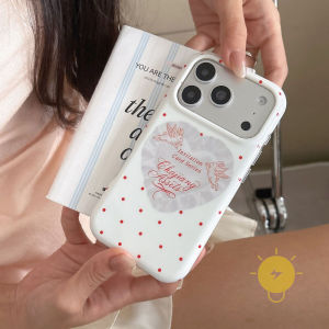 For iPhone 16 Pro Max Case Magnetic TPU Rabbit Polka Dot Polka Dot Heart Phone Case For iPhone 15 Cover 手机壳 Aesthetic Korean Cute
