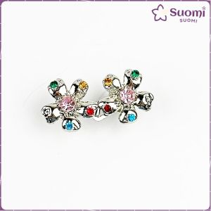 Suomi Rhinestone Flower Tighten Waist Buckle Pins Waist Clip Adjustable Snap Detachable 1 Set